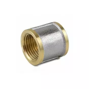 Муфта Aquasfera 9018-02, 3/4", внутренняя резьба, никелированная латунь