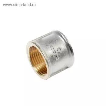 Муфта "CTM", 1", внутренняя резьба, никелированная латунь