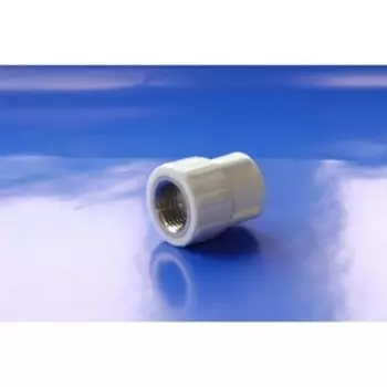 Муфта комбинированная "ПОЛИТЭК", полипропиленовая, 20 мм x 1/2", внутренняя резьба