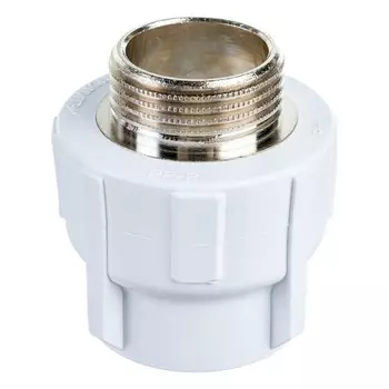 Муфта комбинированная "ПОЛИТЭК", полипропиленовая, 32 мм x 1", наружная резьба