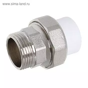 Муфта комбинированная RTP, разъемная (американка), d=20 мм x 3/4", наружная резьба