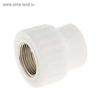 Муфта комбинированная VALFEX, d=20 мм x 3/4", внутренняя резьба, полипропиленовая