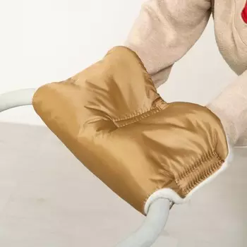 Муфта на ручку коляски, бежевые