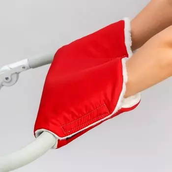 Муфта на ручку коляски, красная