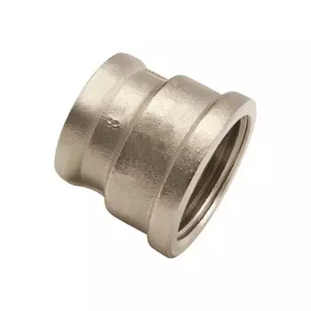 Муфта переходная AQUALINK, 3/8" х 1/2", внутренняя резьба, никелированная латунь