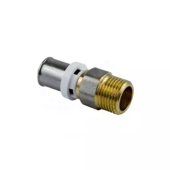 Муфта-пресс Aquasfera 8001-04, d=20 мм х 3/4", наружная резьба, латунь