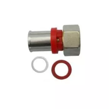 Муфта-пресс Aquasfera 8013-01, d=16 мм х 1/2", наружная резьба, накидная гайка, латунь