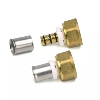 Муфта-пресс RIIFO Omni, 1 1/2" x 50 мм, внутренняя резьба, латунь