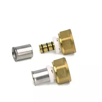 Муфта-пресс RIIFO Omni, 1/2" x 16 мм, внутренняя резьба, латунь