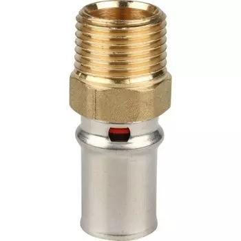 Муфта-пресс STOUT SFP-0001-001216, 1/2" х 16 мм, наружная резьба, латунь