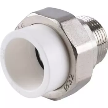 Муфта разъемная Kalde, полипропиленовая, d=32 мм x 1 1/4", наружная резьба