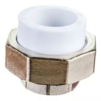 Муфта разъемная "ПОЛИТЭК", полипропиленовая, 25 мм x 3/4", внутренняя резьба