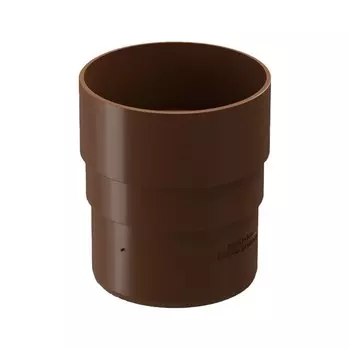 Муфта соединительная для водостока DCKE PREMIUM, цвет каштан