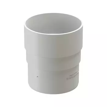 Муфта соединительная для водостока DCKE PREMIUM, цвет пломбир
