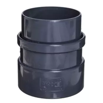 Муфта соединительная для водостока DCKE LUX, цвет графит