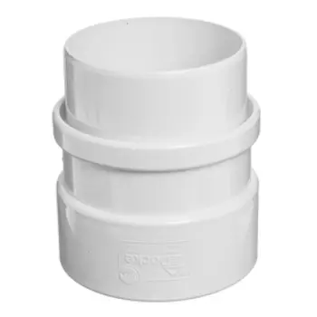 Муфта соединительная для водостока DCKE LUX, цвет пломбир