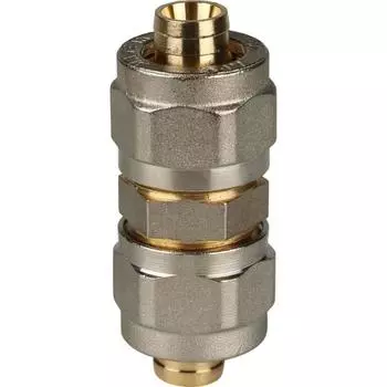 Муфта соединительная STOUT SFS-0005-000016, d=16 x 16 мм, для металлопласт. труб, винтовая