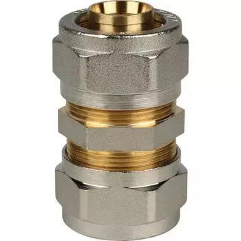 Муфта соединительная STOUT SFS-0005-000026, d=26 x 26 мм, для металлопласт. труб, винтовая
