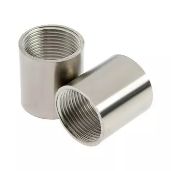 Муфта ZEIN, 3/4", внутренняя резьба, нержавеющая сталь, фасовка 5 шт.