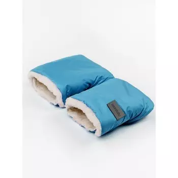 Муфты на ручку коляски Snowy Travel, серо-голубой