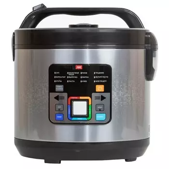 Мультиварка jvc JK-MC508, 860 Вт, 5 л, 11 программ, антипригарное покрытие, серебристый с чёрным 9