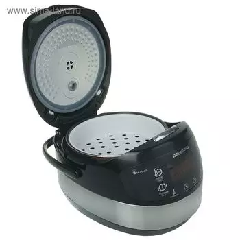 Мультиварка Redmond RMC-M90, 860-1000 Вт, 5,0 литров, цвет черный+металлик