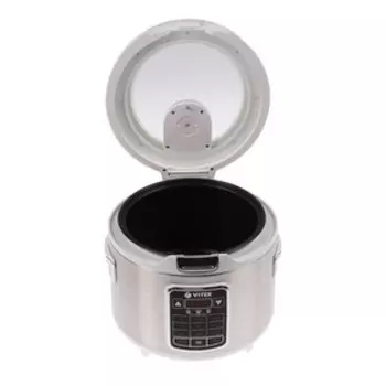 Мультиварка Vitek VT-4281, 800 Вт, 4 л, 9 программ, книга рецептов, дисплей, серебристая