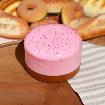 Муляж «Хлопковый чизкейк», клубничный, 10106 см