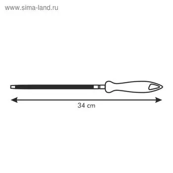Мусат Tescoma Presto, для заточки кухонных ножей, сталь, пластик, 20 см