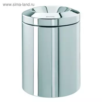 Мусорное ведро для бумаг с защитой от возгорания Brabantia, 7 л, стальная полированная