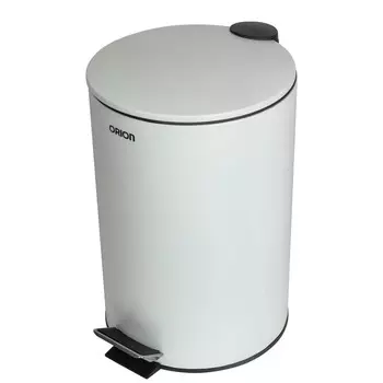 Мусорное ведро с педалью ORION 410121, 12 л, цвет белый матовый