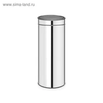 Мусорное ведро Brabantia Touch Bin New, цвет стальной полированный, 30 л