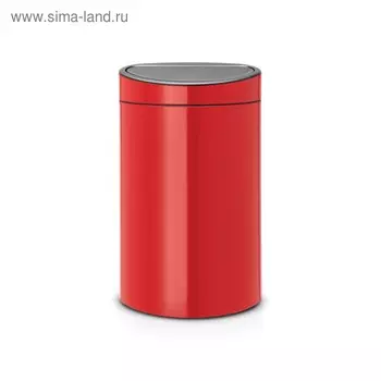 Мусорное ведро Brabantia Touch Bin New, цвет пламенно-красный, 40 л