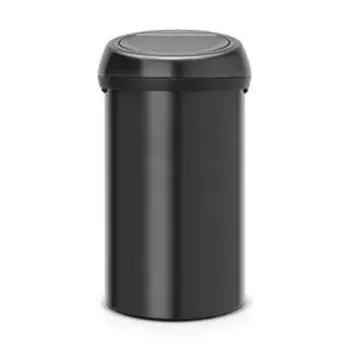 Мусорное ведро Brabantia Touch Bin, 60 л, цвет чёрный матовый