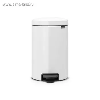 Мусорное ведро с педалью Brabantia Newicon, 12 л, цвет белый