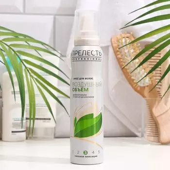Мусс для волос Прелесть Pro «Объём», экстрасильная фиксация, 160 мл