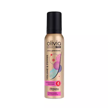 Мусс для волос «Olivia expert PRO» объем и сила, 150 мл