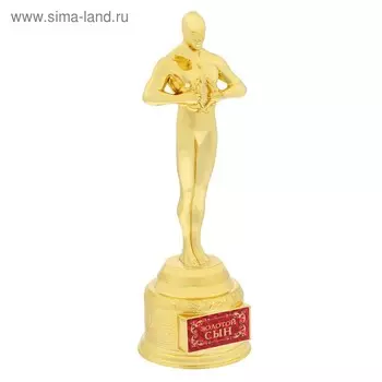 Кубок наградная фигура «Золотой сын», оскар, золото, 18 х 6,3 см.