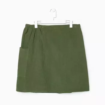 Мужской килт для сауны с карманом Экономь и Я 50*150 см, цв.капучино, 320 г/м2