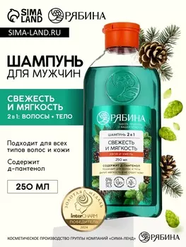 Мужской шампунь 2 в 1, 250 мл