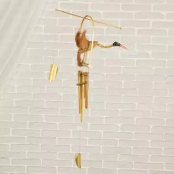 Музыка ветра бамбук "Птица" 55х20х30 см