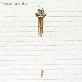 Музыка ветра "Парочка сов" бамбук 5х12х30 см