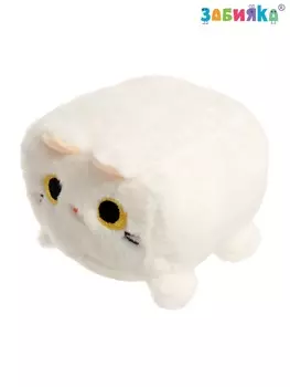 Музыкальная мягкая игрушка «Котокубик», звук, белый