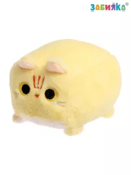 Музыкальная мягкая игрушка «Котокубик», звук, бежевый