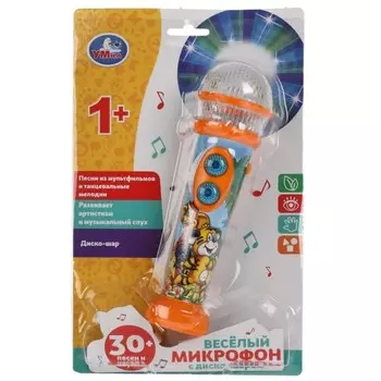 Музыкальная игрушка «Весёлый микрофон с дискошаром», 30 песен, мелодий, звуков