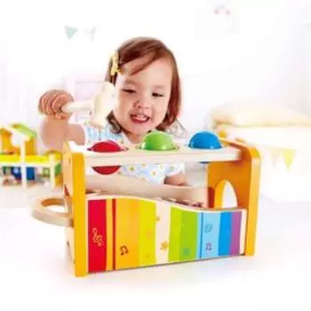 Музыкальная скамейка с ксилофоном и стучалкой