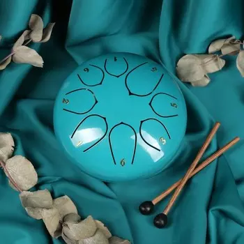 Глюкофон - музыкальный инструмент, морской зелёный, 8 лепестков, 159 см