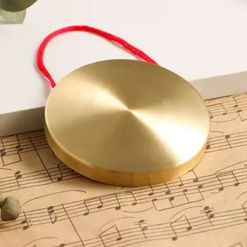 Музыкальный инструмент: Гонг с колотушкой, Music Life, 9 см