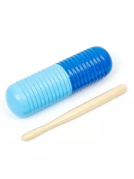 Музыкальный инструмент Гуиро Music Life трещотка, 144.5 см, синий с голубым