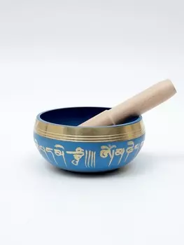 Поющая чаша Music Life, синяя, 8.5 см